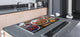 Enorm Küchenbrett aus Hartglas und Induktionskochplattenabdeckung; Food series DD16: Sweet breakfast 2