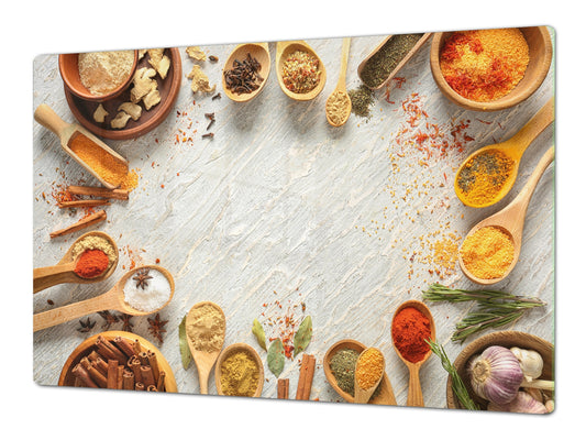 Cutting Board and Worktop Saver – SPLASHBACKS: A spice series DD03B Colorful spices 2