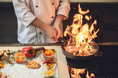 Schneidbrett aus Hartglas und schützende Arbeitsoberfläche – Schneideplatten: Sehr groß Küchenbrett aus Hartglas und Kochplattenabdeckung; spice series DD03B: Colorful spices 2