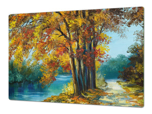 Very Big Cooktop saver - Nature series DD08 Park in the autumn season 1