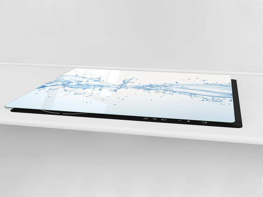 Gigantic KITCHEN BOARD & Induction Cooktop Cover - Water Series DD10 Drops of water 3