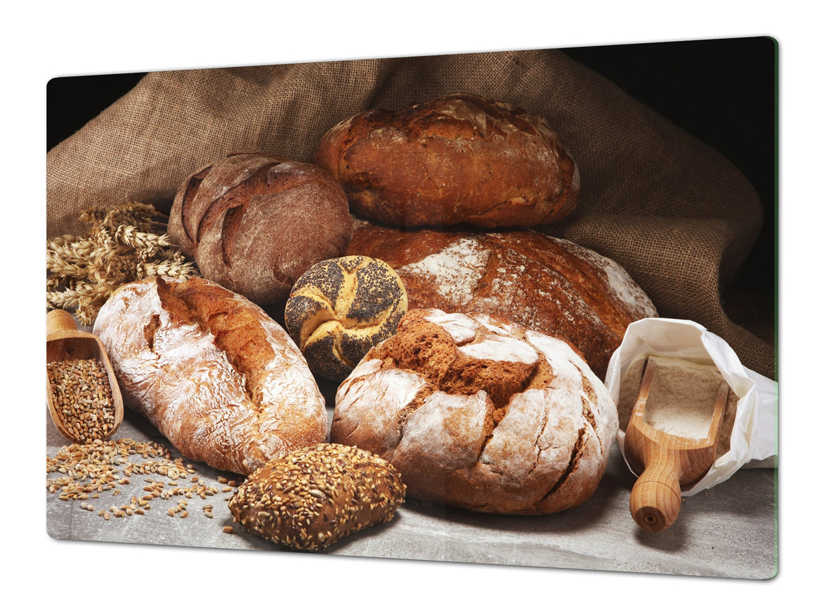 HUGE TEMPERED GLASS CHOPPING BOARD – Bread and flour series DD09 Breads 7