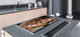 Riesig Mehrfunktional Hartglas Gehärtetes - Abdeckplatte für Induktionskochfeld; Bread and flour series DD09: Breads 7