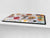 Enorm Küchenbrett aus Hartglas und Induktionskochplattenabdeckung; Food series DD16: Breakfast 5