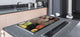 Enorm Küchenbrett aus Hartglas und Induktionskochplattenabdeckung; Fruit and Vegetables series DD02: Fruit 2