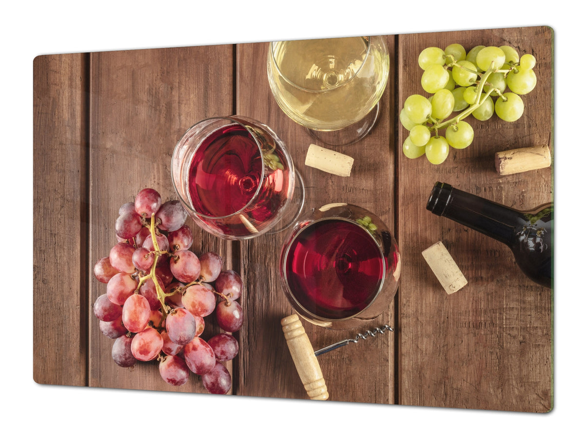 BIG KITCHEN PROTECTION BOARD or Induction Cooktop Cover - Wine Series DD04 Wine 1