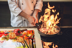 Very Big Cooktop saver - Nature series DD08 Park in the autumn season 2