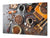 Worktop saver and Pastry Board – Glass Kitchen Board- Coffee series DD07 Coffee 8