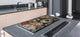 Worktop saver and Pastry Board – Glass Kitchen Board- Coffee series DD07 Coffee 9