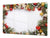 Riesig Schneidbrett aus Hartglas und schützende Arbeitsoberfläche; DD30 Weihnachtsserie: Weihnachtsdekoration
