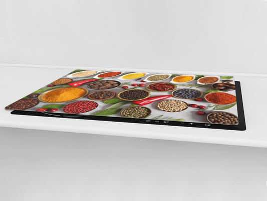 Cutting Board and Worktop Saver – SPLASHBACKS: A spice series DD03B Mosaic of spices 9