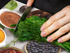 Schneidbrett aus Hartglas und schützende Arbeitsoberfläche – Schneideplatten: Sehr groß Küchenbrett aus Hartglas und Kochplattenabdeckung; spice series DD03B: Mosaic of spices 9