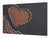 Worktop saver and Pastry Board – Glass Kitchen Board- Coffee series DD07 Heart from coffee