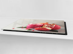 BIG Planche de cuisine EN VERRE TREMPÉ; Série Boissons et boissons DD11: Cocktail à la grenade