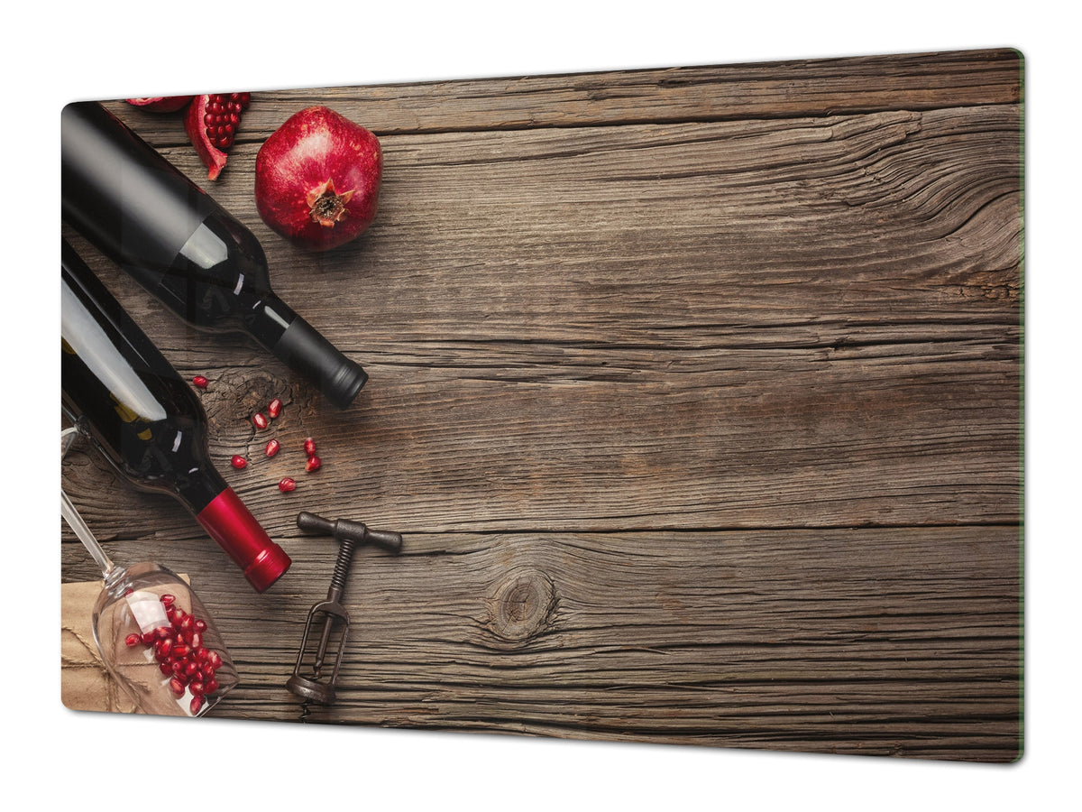 BIG KITCHEN PROTECTION BOARD or Induction Cooktop Cover - Wine Series DD04 Bottles of wine 3