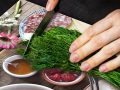 BIG KITCHEN BOARD & Induction Cooktop Cover – Glass Pastry Board - Food series DD16 Breakfast 8