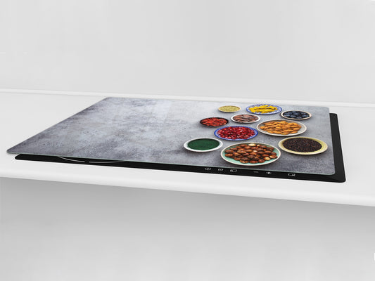 UNIQUE Tempered GLASS Kitchen Board Fruit and Vegetables series DD02 Grains 2