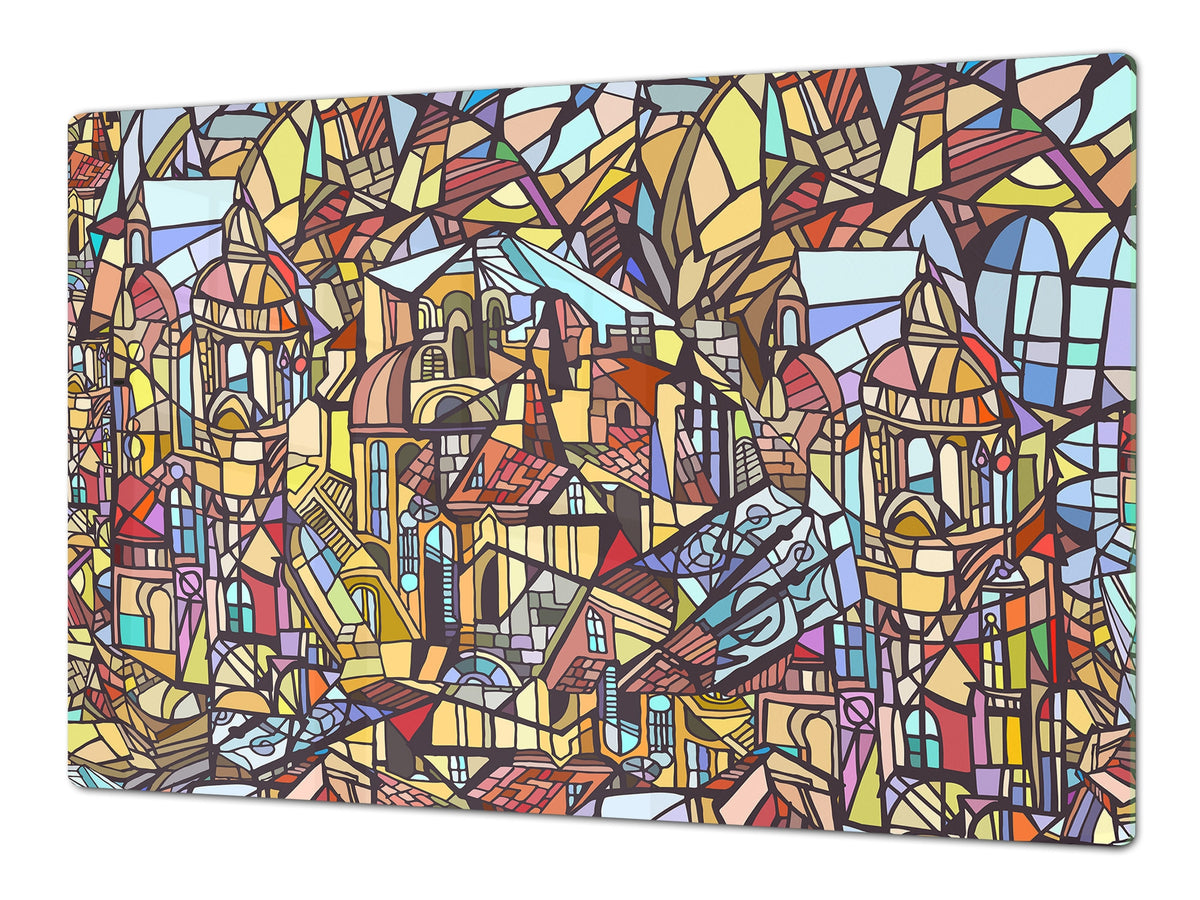 Worktop saver and Pastry Board – Cooktop saver; Series: Outside Series DD19 Gothic city