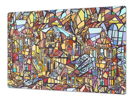 Worktop saver and Pastry Board – Cooktop saver; Series: Outside Series DD19 Gothic city