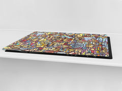 Worktop saver and Pastry Board – Cooktop saver; Series: Outside Series DD19 Gothic city