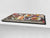Enorm Küchenbrett aus Hartglas und Induktionskochplattenabdeckung; Food series DD16: Breakfast 6