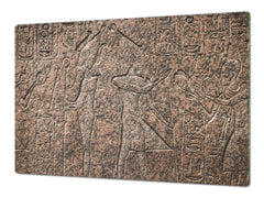 HUGE TEMPERED GLASS COOKTOP COVER - Egyptian Series DD15 Hieroglyphs 3