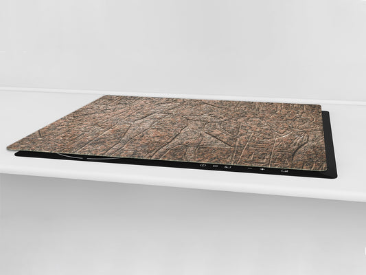 HUGE TEMPERED GLASS COOKTOP COVER - Egyptian Series DD15 Hieroglyphs 3