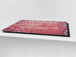 Impact & Scratch Resistant Glass Cutting Board and worktop saver; Texture Series DD20 Texture 3
