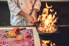 Impact & Scratch Resistant Glass Cutting Board and worktop saver; Texture Series DD20 Texture 3