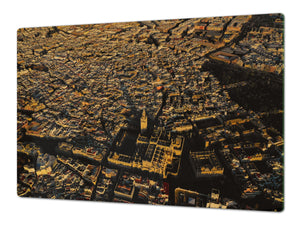 GIGANTE Copri-piano cottura a induzione – Coperchi antischizzo:  City Series DD12: La città da una vista a volo d'uccello