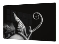 Induction Cooktop Cover – Glass Cutting Board- Flower series DD06B Plant shoots