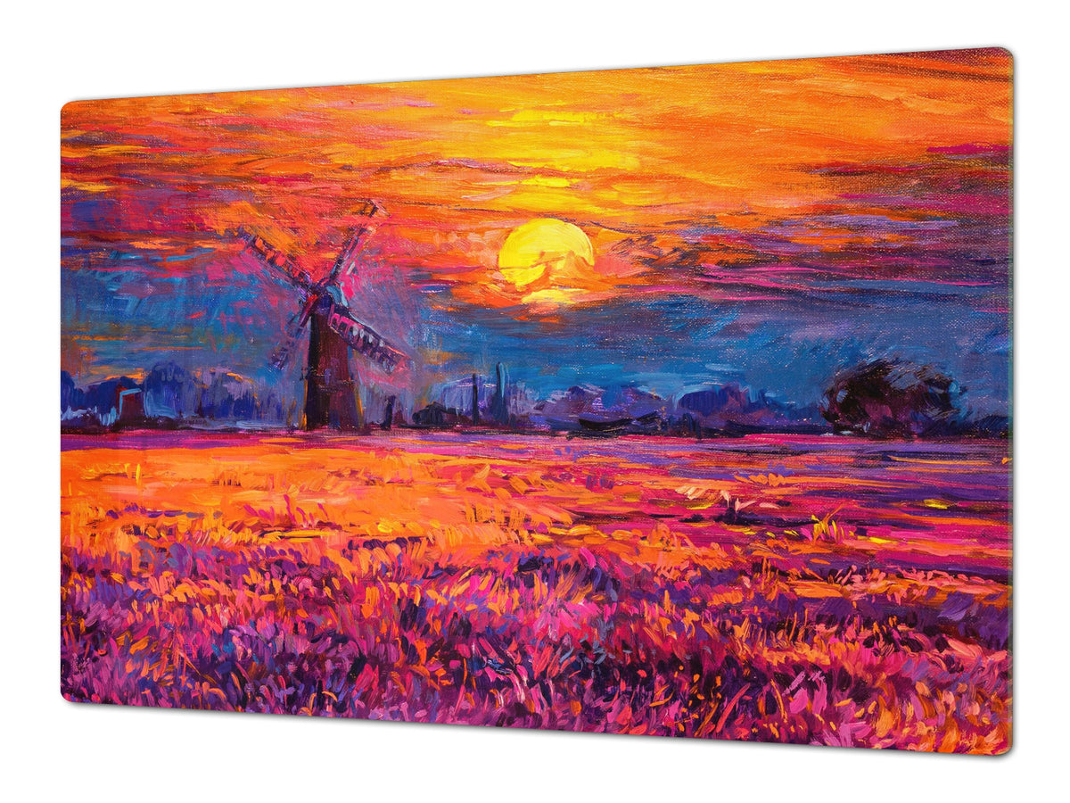 Impact & Shatter Resistant Worktop saver- Image Series DD05B Dutch windmill