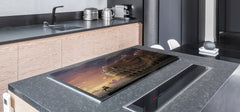 Induction Cooktop Cover – Glass Worktop saver: Fantasy and fairy-tale series DD18 Crooked palace