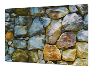 Salvaencimera Extra-Grande de vidrio templado -  Serie de la Textura  DD20 Textura 2