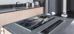 GIGANTIC CUTTING BOARD and Cooktop Cover- Image Series DD05A Winter landscape