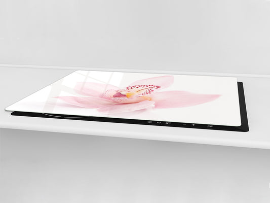 ENORMOUS  Tempered GLASS Chopping Board - Flower series DD06A Orchid 1