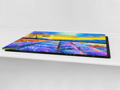 Impact & Shatter Resistant Worktop saver- Image Series DD05B Heather field