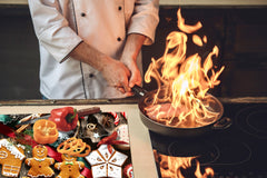 HUGE TEMPERED GLASS COOKTOP COVER - DD30 Christmas Series: Christmas girls