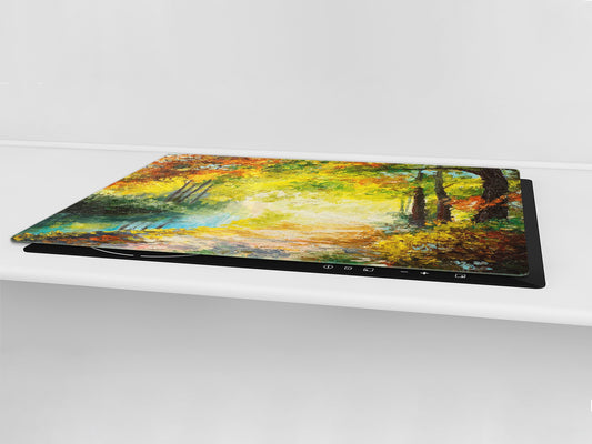 Impact & Shatter Resistant Worktop saver- Image Series DD05B Autumn in the park