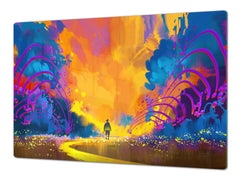 Cubierta de la placa de inducción - Protector de encimera de vidrio: Serie de fantasía y cuento de hadas DD18 La Ultima Manera