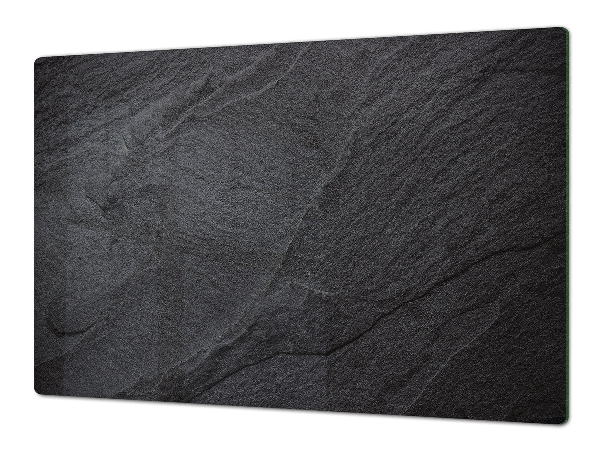ENORMOUS  Tempered GLASS Chopping Board - Induction Cooktop Cover DD36 Textures and tiles 2 Series: Dark granite
