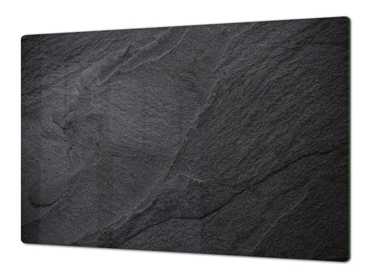 ENORMOUS  Tempered GLASS Chopping Board - Induction Cooktop Cover DD36 Textures and tiles 2 Series: Dark granite