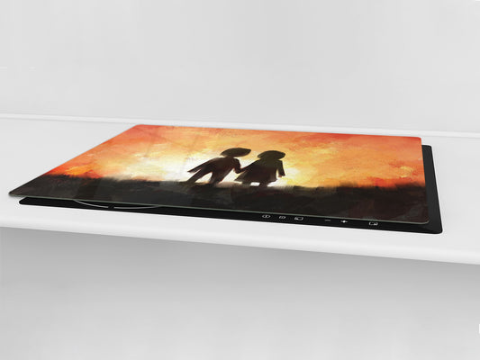 Induction Cooktop Cover – Glass Worktop saver: Fantasy and fairy-tale series DD18 Go together 2