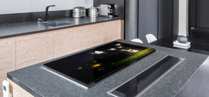 Induction Cooktop Cover – Glass Worktop saver: Fantasy and fairy-tale series DD18 Glowing butterflies