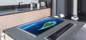 Gigantic KITCHEN BOARD & Induction Cooktop Cover - Water Series DD10 Islands on the ocean