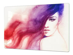 Impact & Shatter Resistant Worktop saver- Image Series DD05B Woman 3