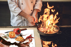 Worktop saver and Pastry Board – Glass Kitchen Board- Coffee series DD07 Surfer on coffee