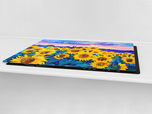 Impact & Shatter Resistant Worktop saver- Image Series DD05B Sunflowers 5