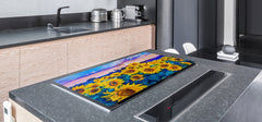 Impact & Shatter Resistant Worktop saver- Image Series DD05B Sunflowers 5