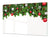 HUGE TEMPERED GLASS COOKTOP COVER - DD30 Christmas Series: Christmas garland